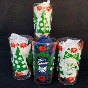 Hazelware Merry Christmas Happy New Year Tumblers - Set of 4